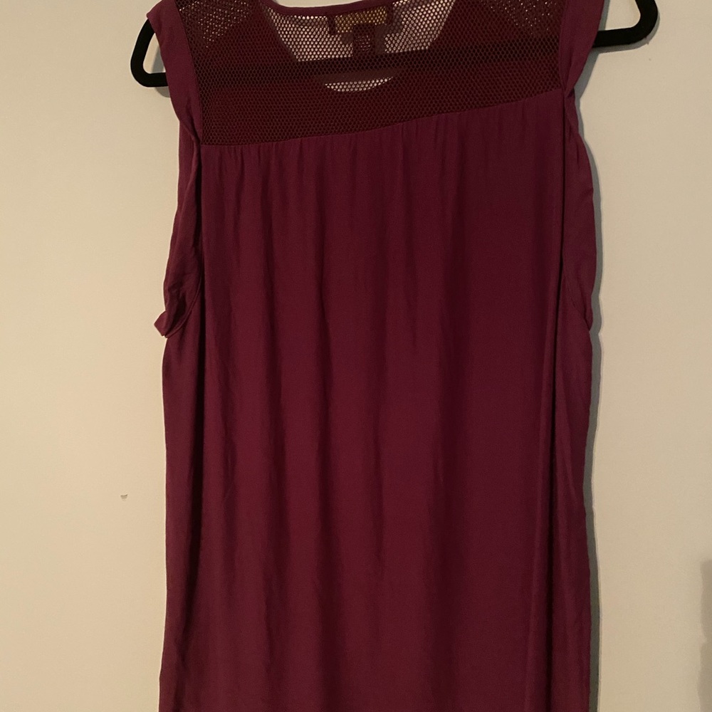 Burgundy blouse